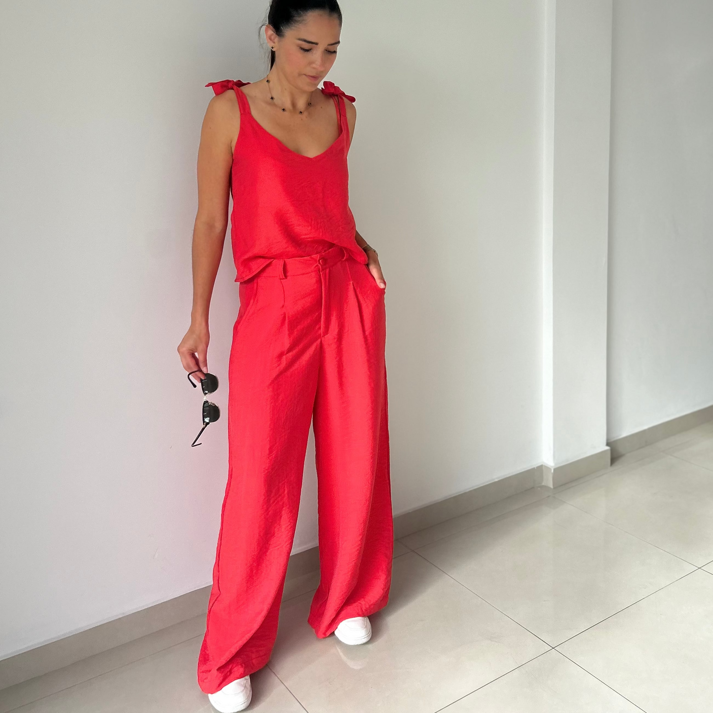 Set de 2 piezas – Blusa Lola y Pantalón en Rayón Natural