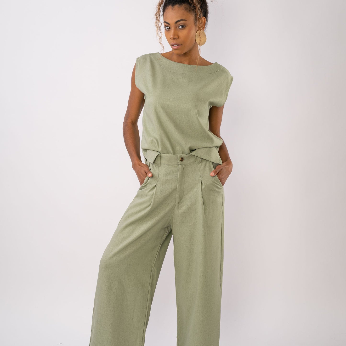 Pantalón Orégano Lino