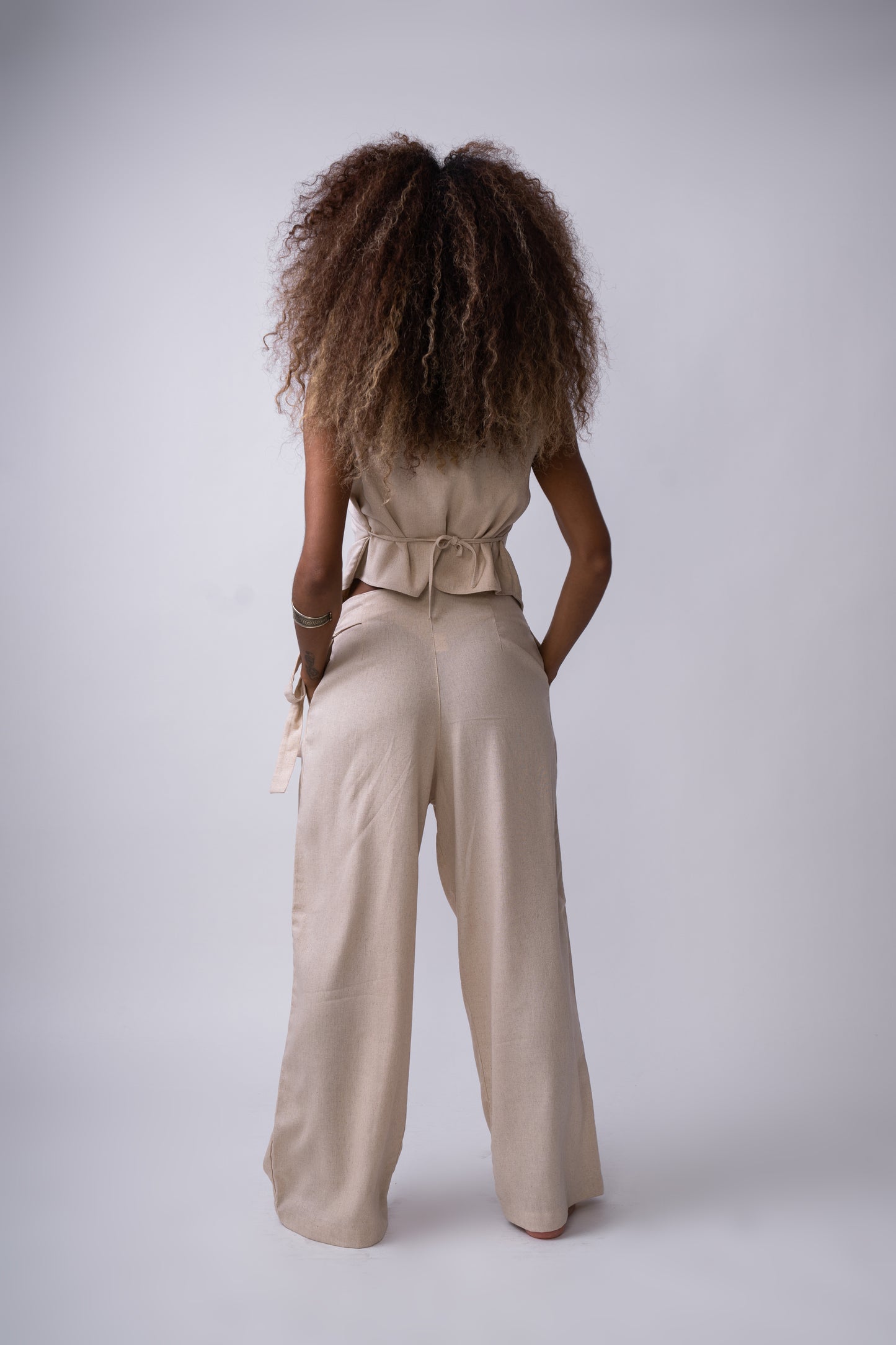 Chaleco Natural Lino