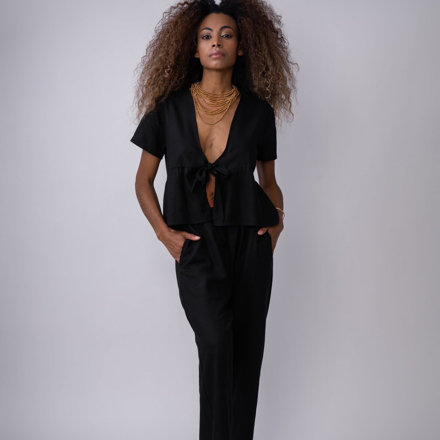 Pantalón Suelto Negro
