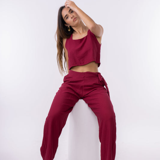 Set Americano (Croptop + Pantalón)