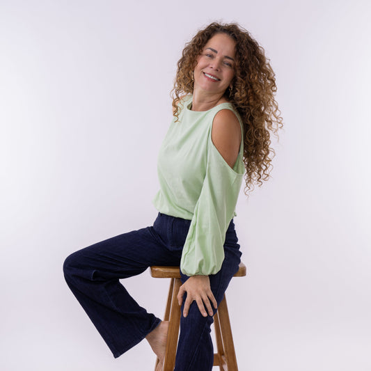 Blusa hombro (Verde)