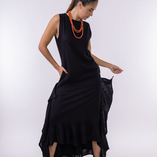 Vestido Vuelos Negro
