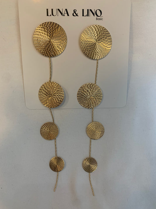 Pendientes Largos Dorados