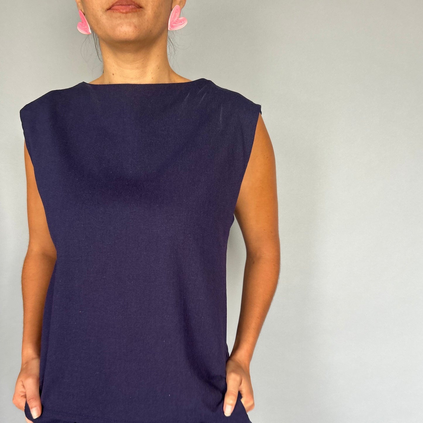 Blusa lazos Espalda  Amarilla (Lino + algodón)