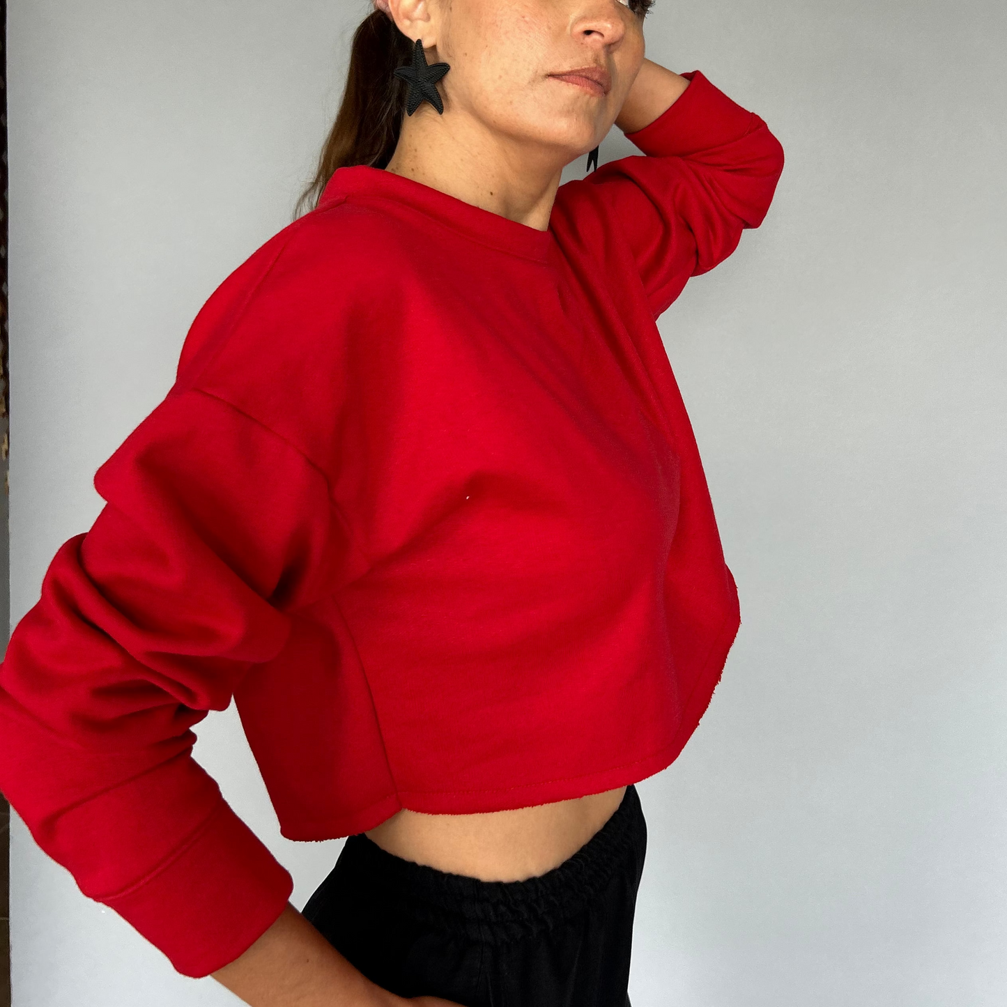 Crop Top Sport Manga Corta