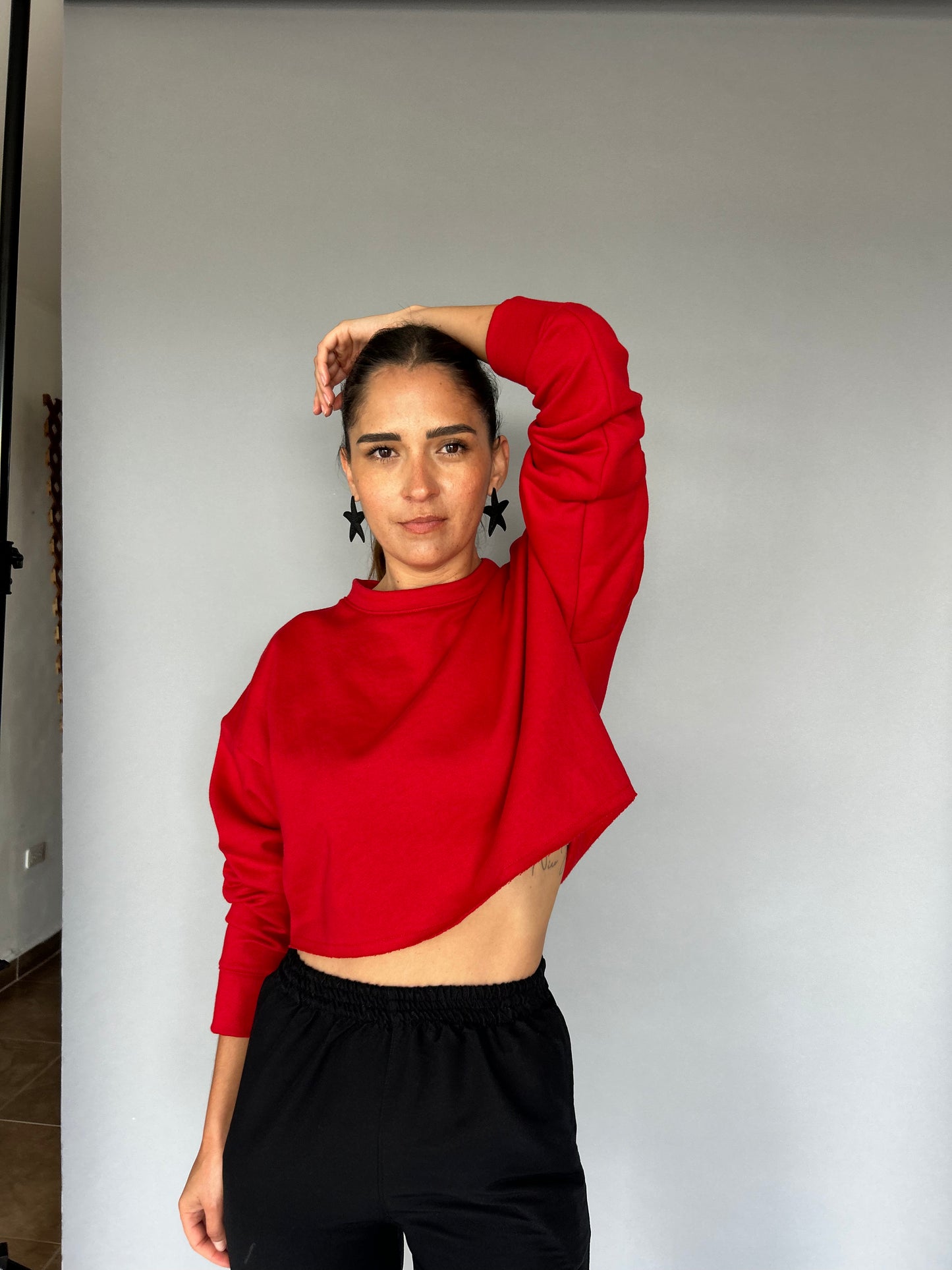 Crop Top Sport Manga Corta