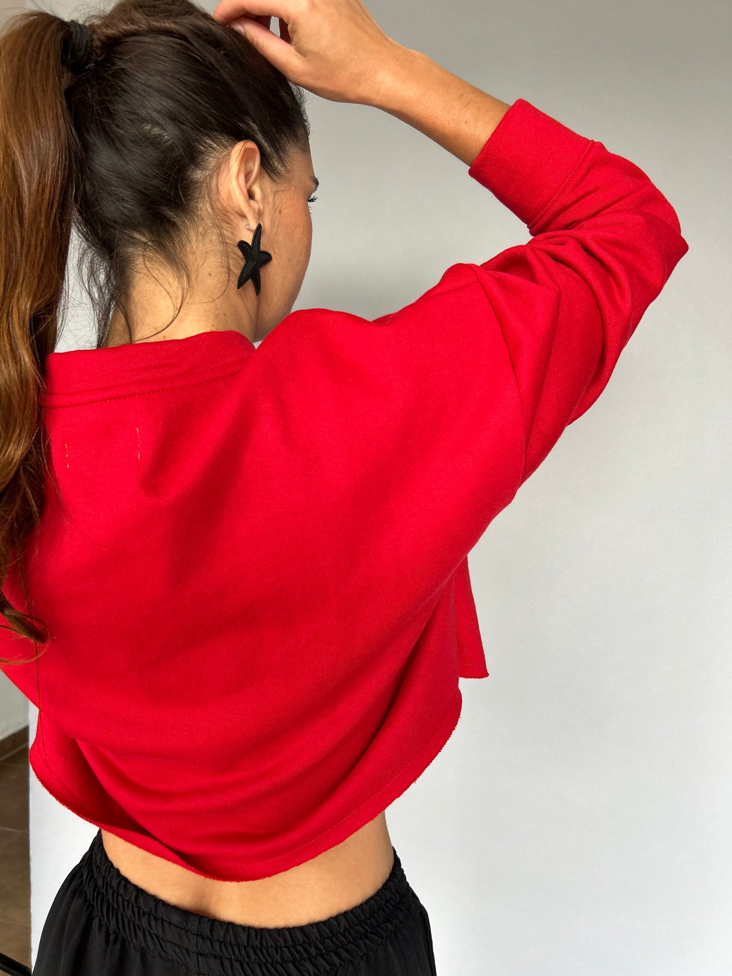 Crop Top Sport Manga Corta