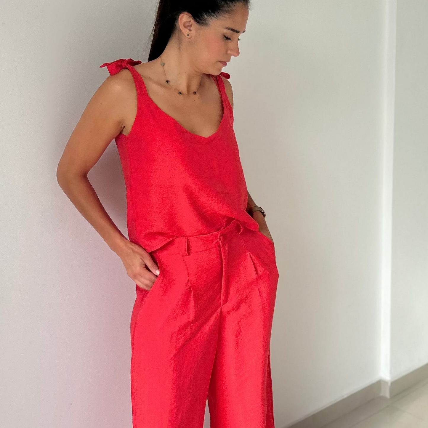 Set de 2 piezas – Blusa Lola y Pantalón en Rayón Natural