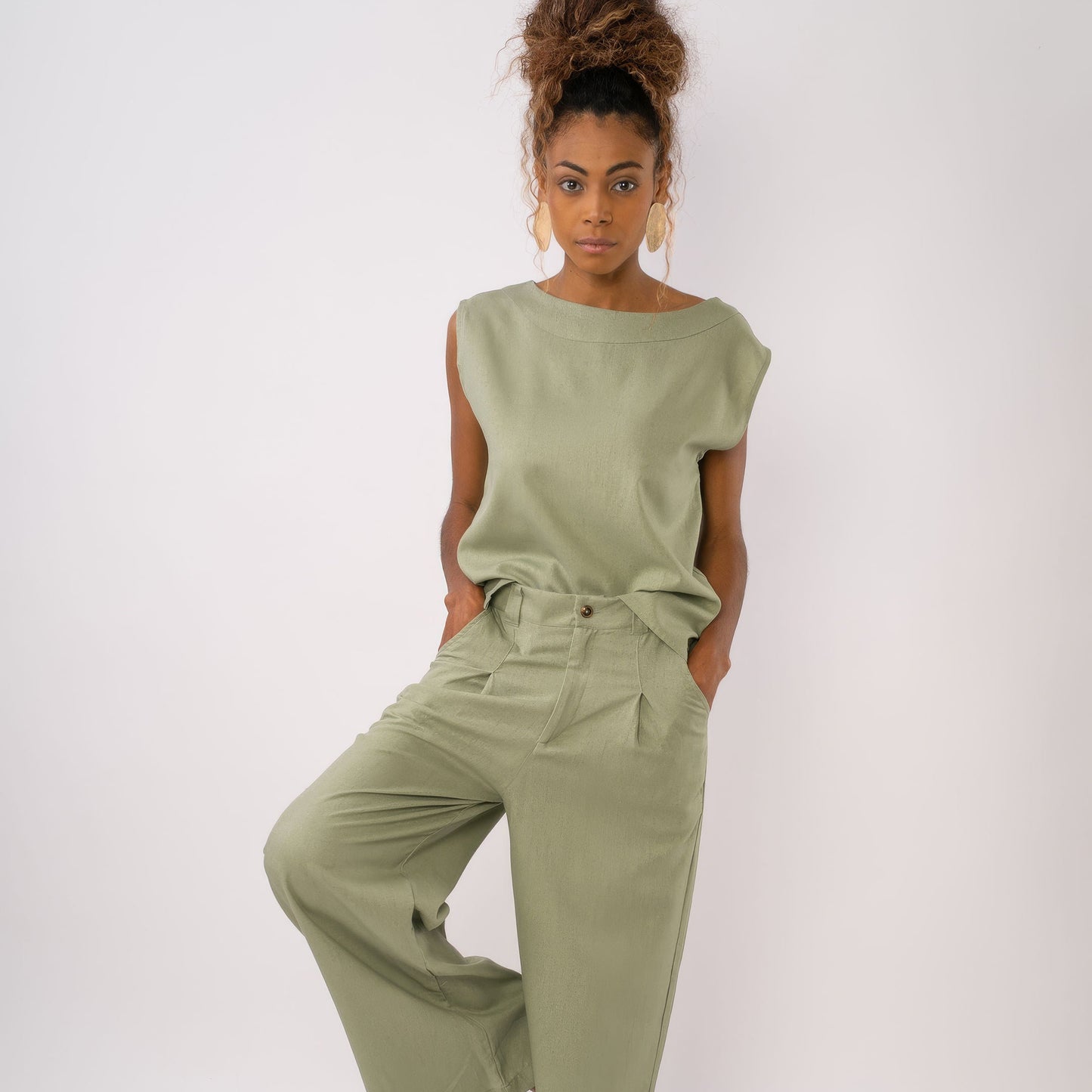 Pantalón Orégano Lino