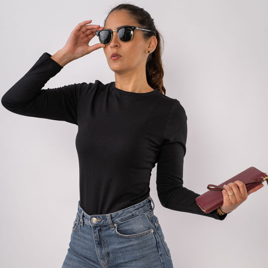 Buzo Cuello Redondo Negro