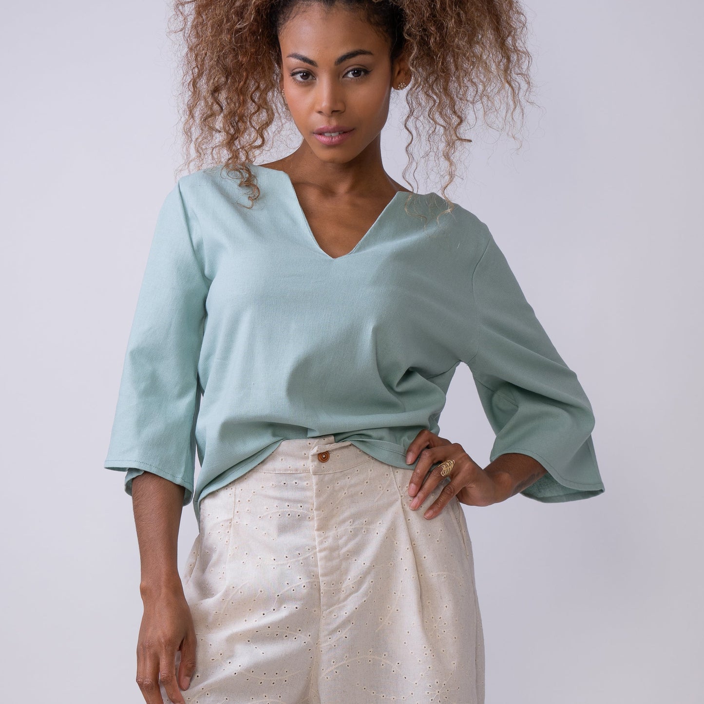 Camisa Manga Campana