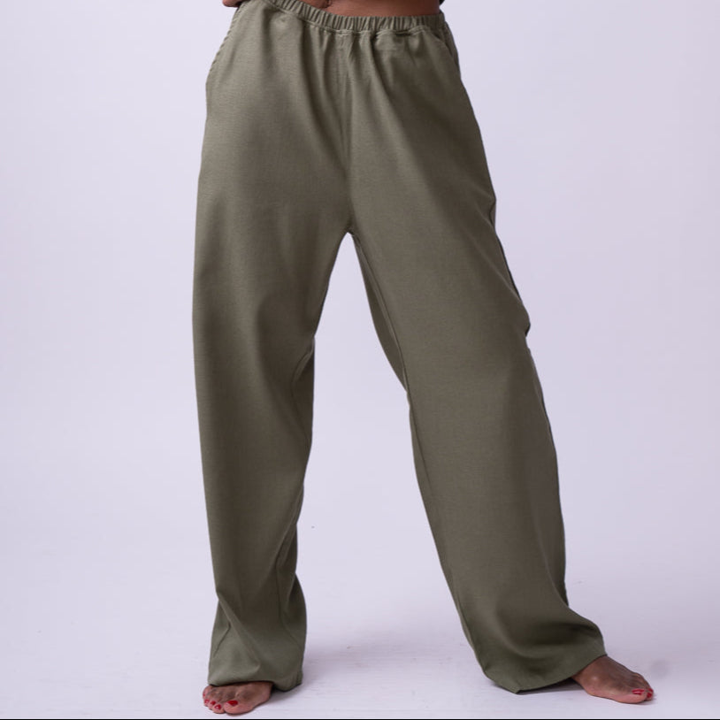Pantalón Suelto Verde