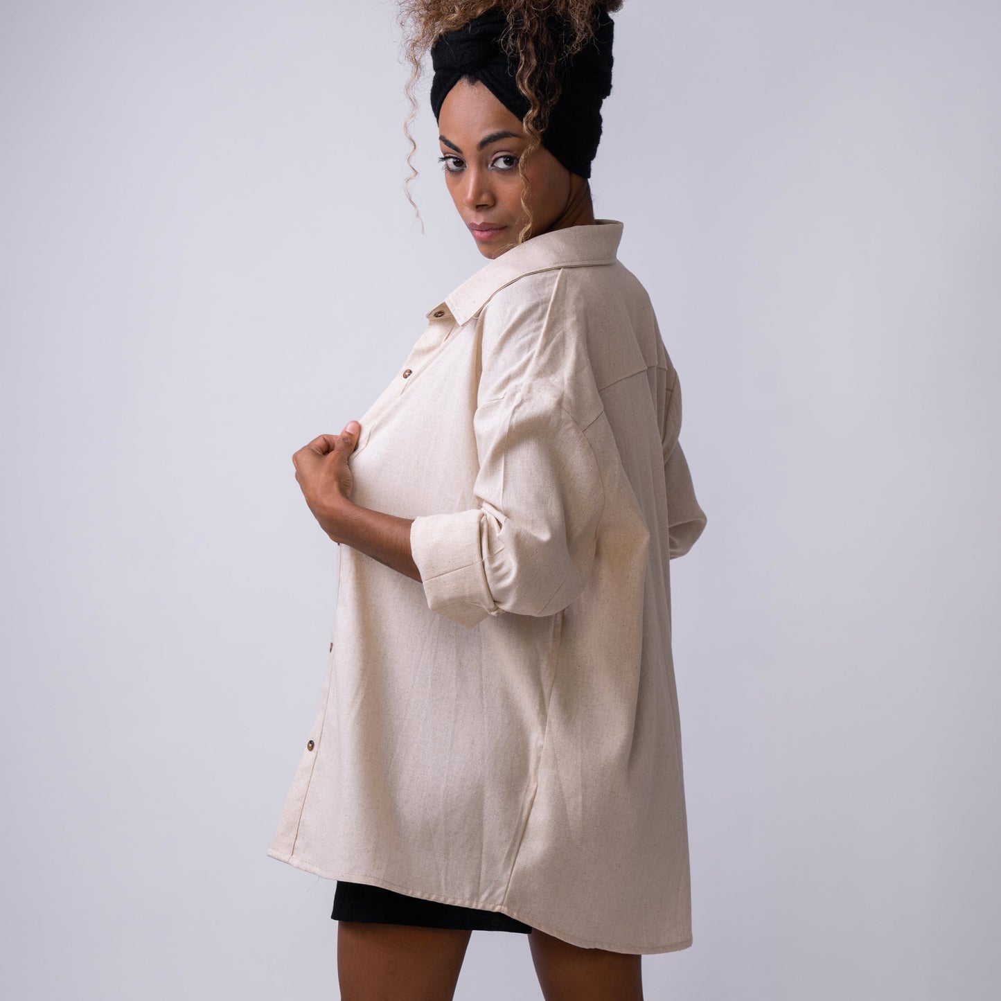 Camisa Oversize Natural