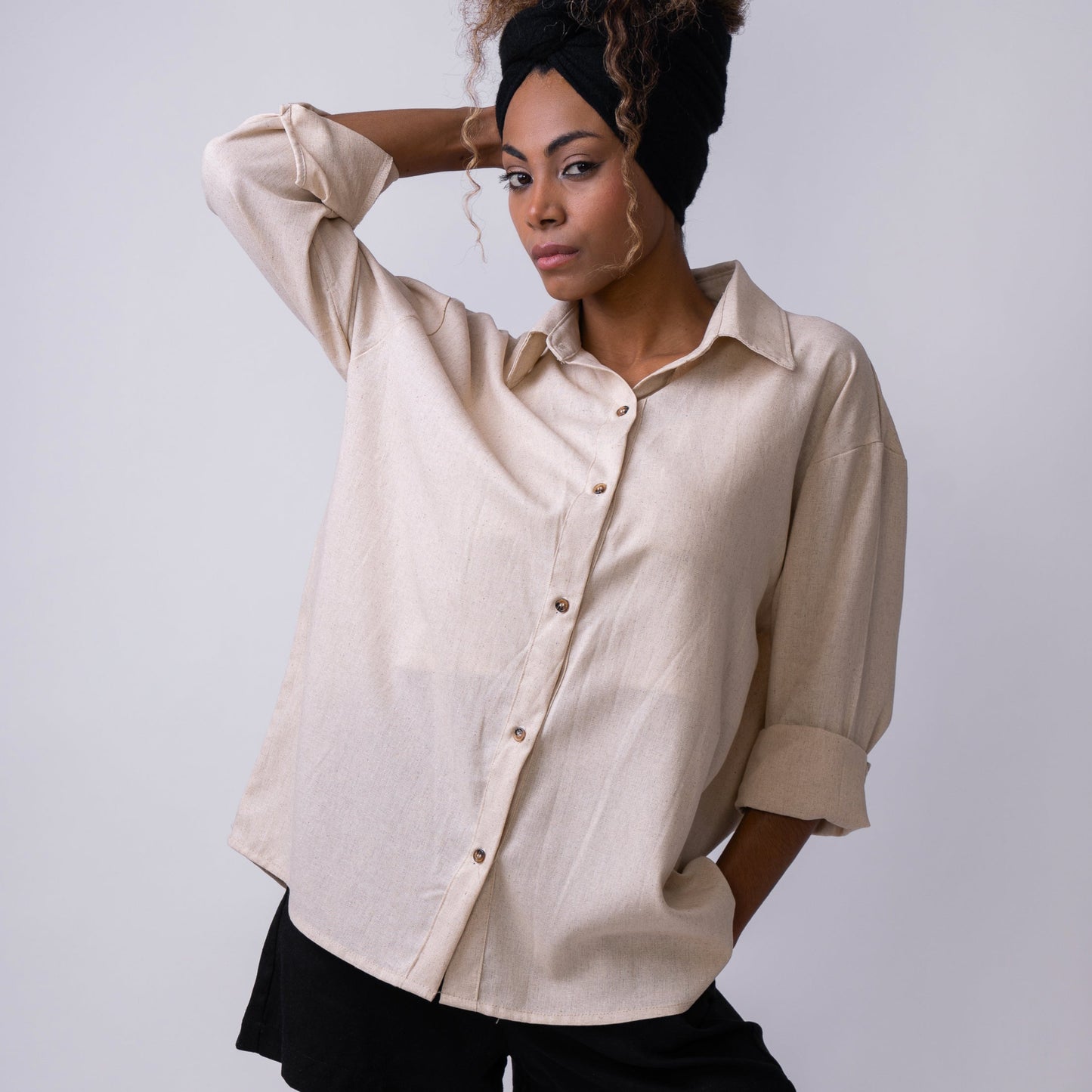 Camisa Oversize Natural