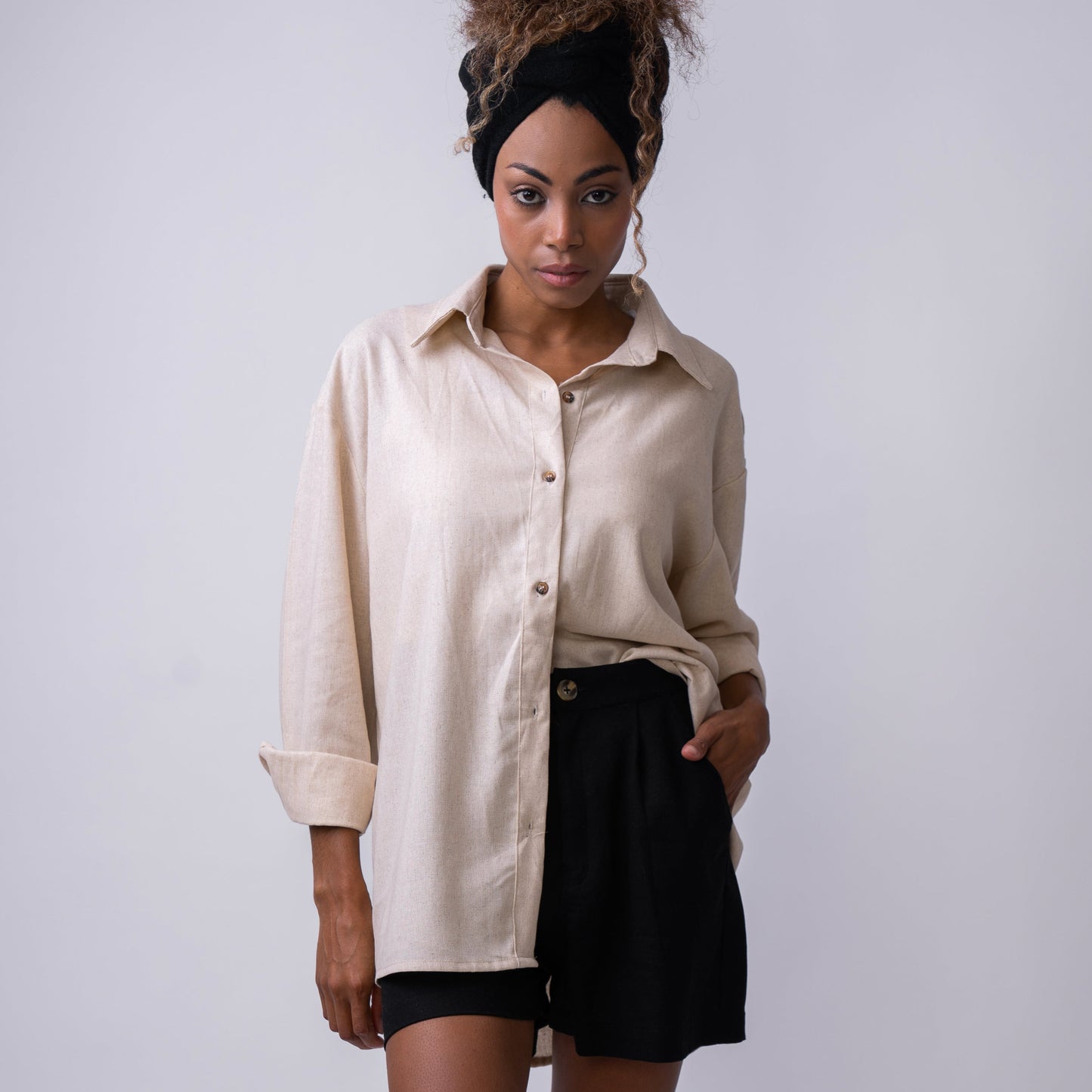 Camisa Oversize Natural
