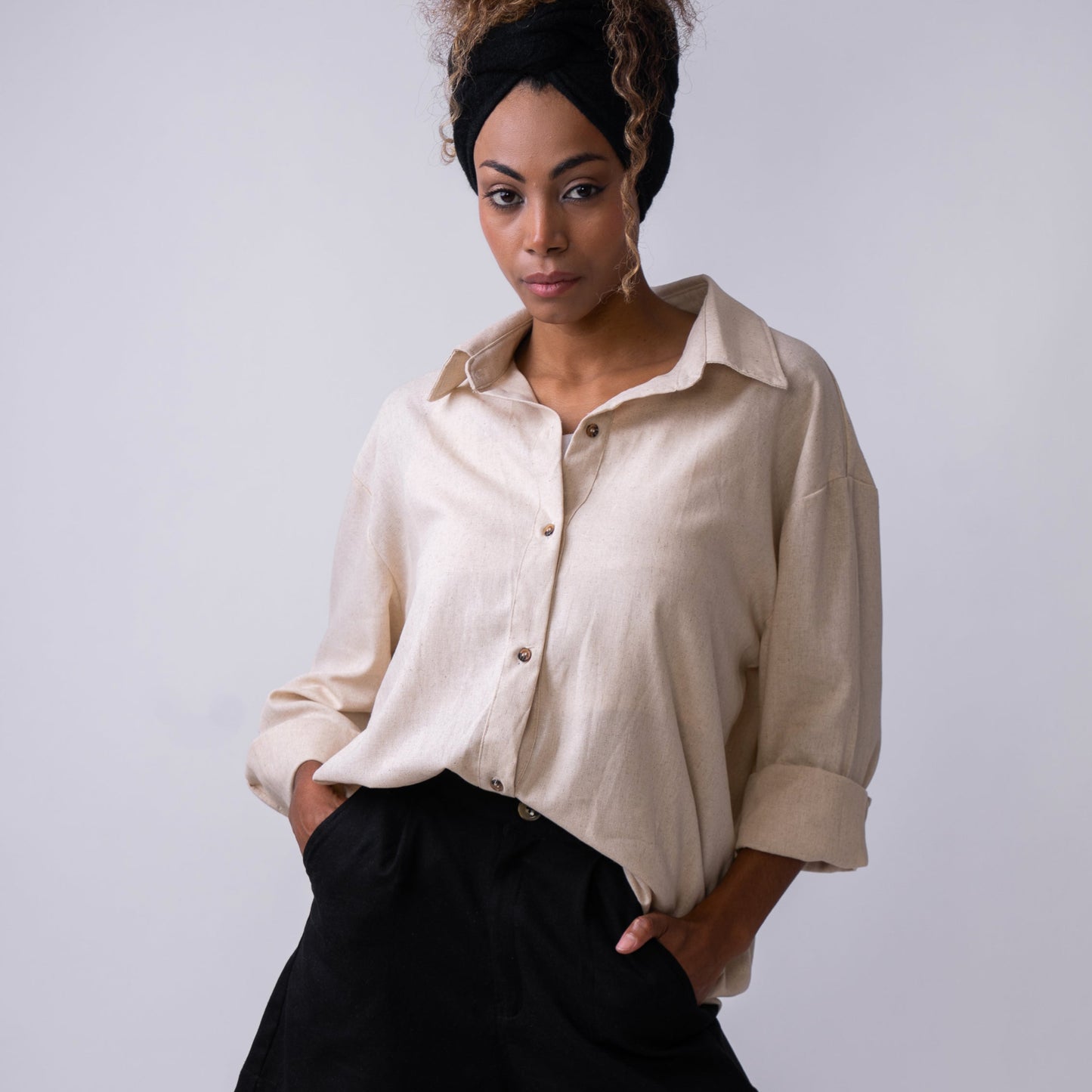 Camisa Oversize Natural